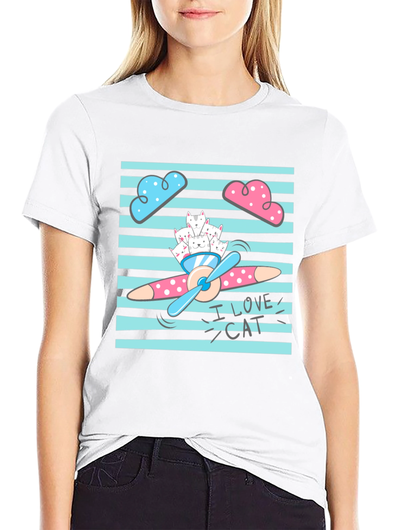 I Love Cats Graphic T-Shirt