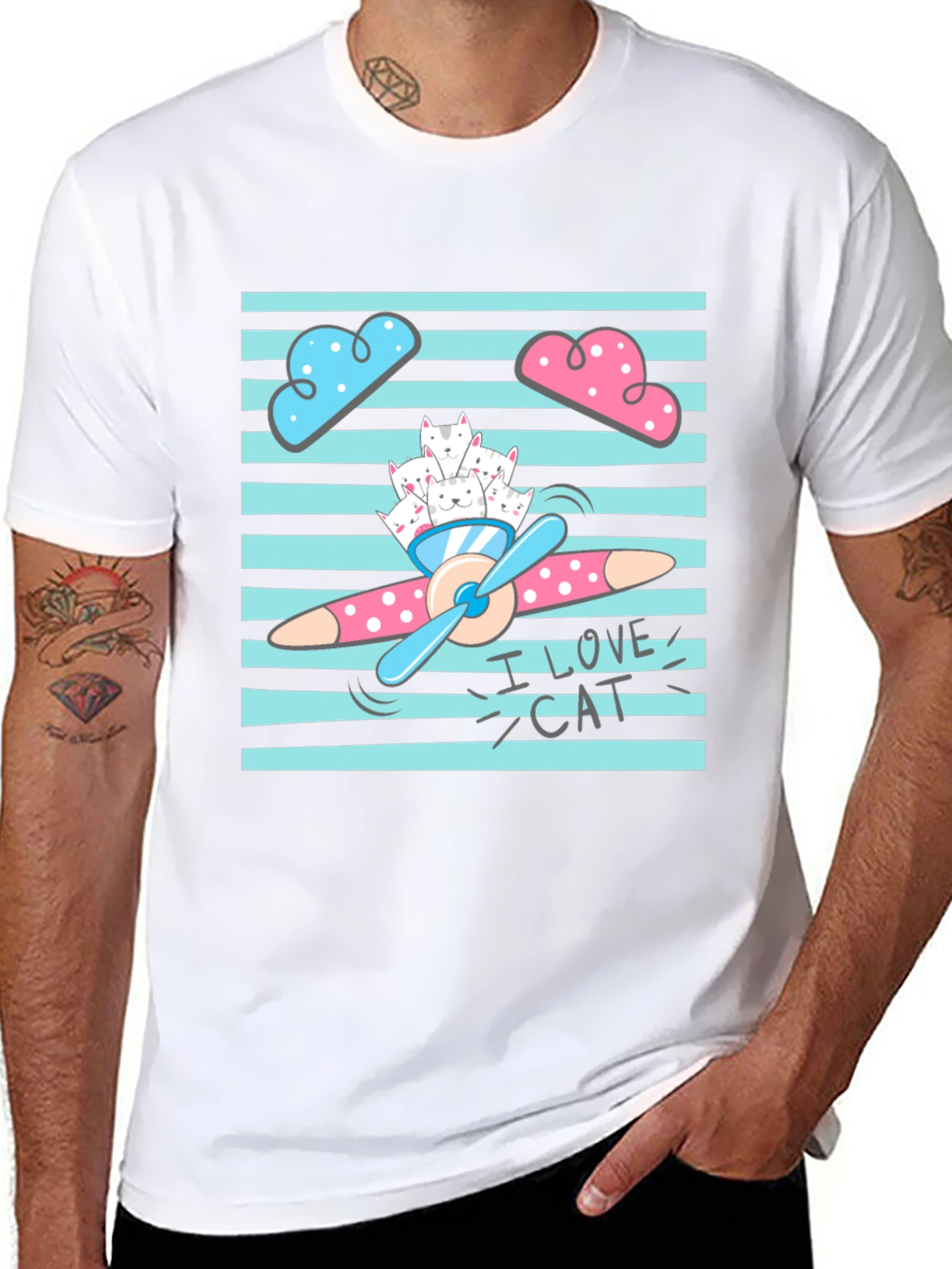 I Love Cats Graphic T-Shirt