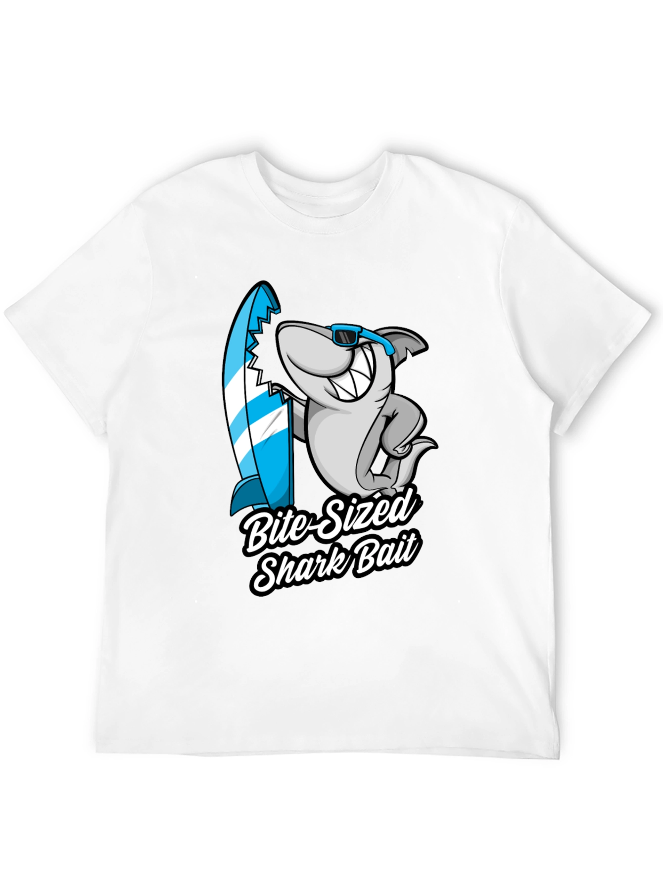 Bite-Sized Shark Bait Black T-Shirt