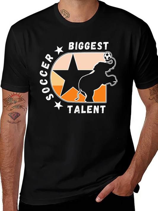 Soccer Elephant Graphic T-Shirt