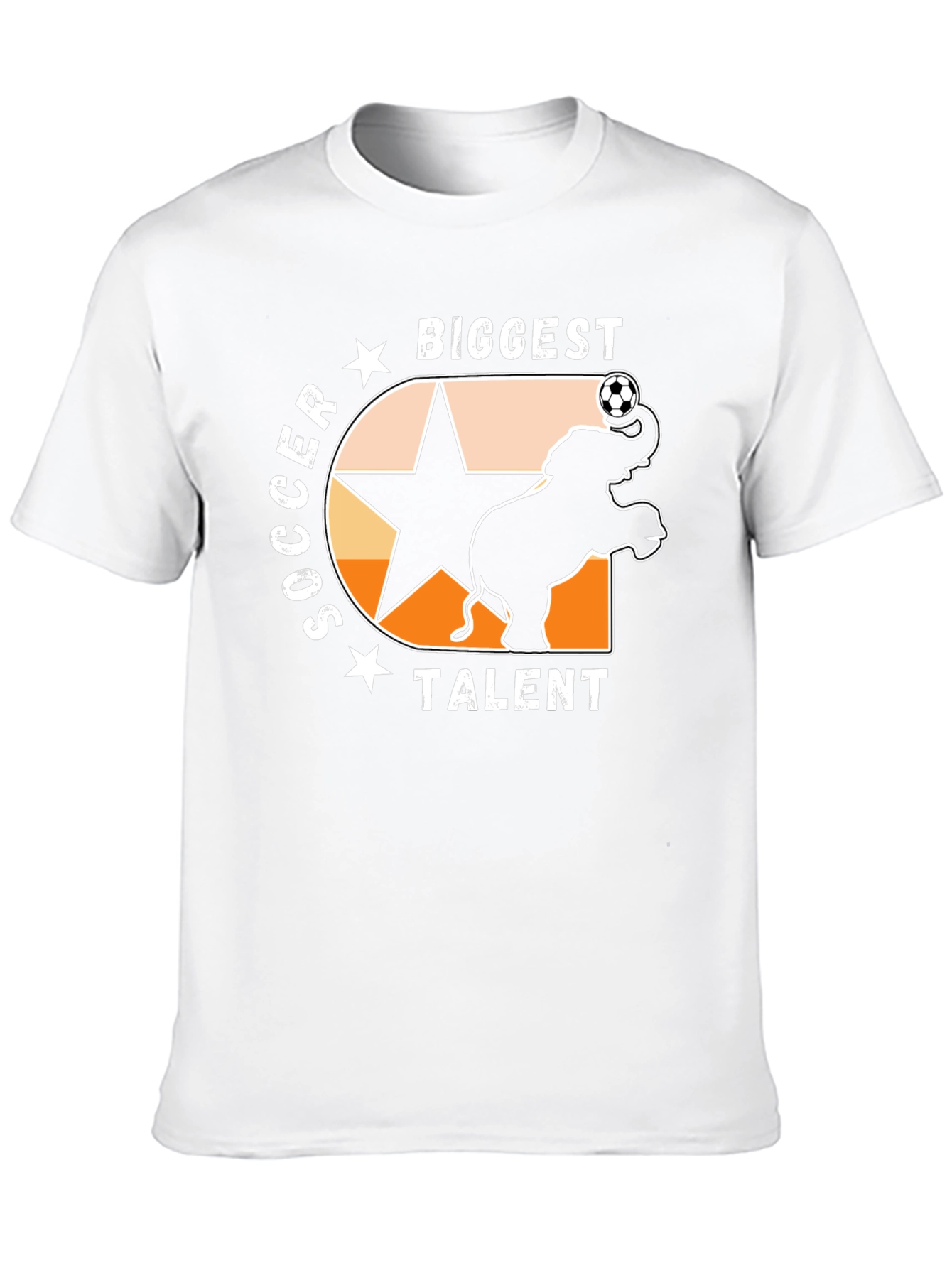 Soccer Elephant Graphic T-Shirt