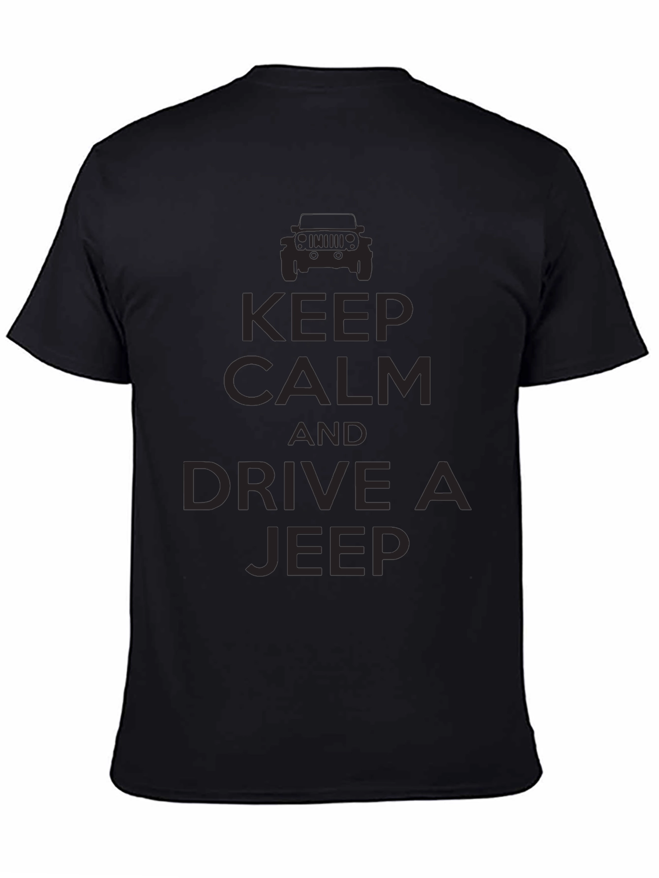 Keep Calm & Drive a Jeep T-Shirt - Black