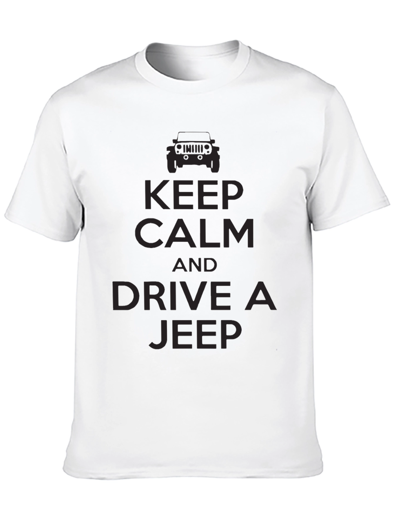 Keep Calm & Drive a Jeep T-Shirt - Black