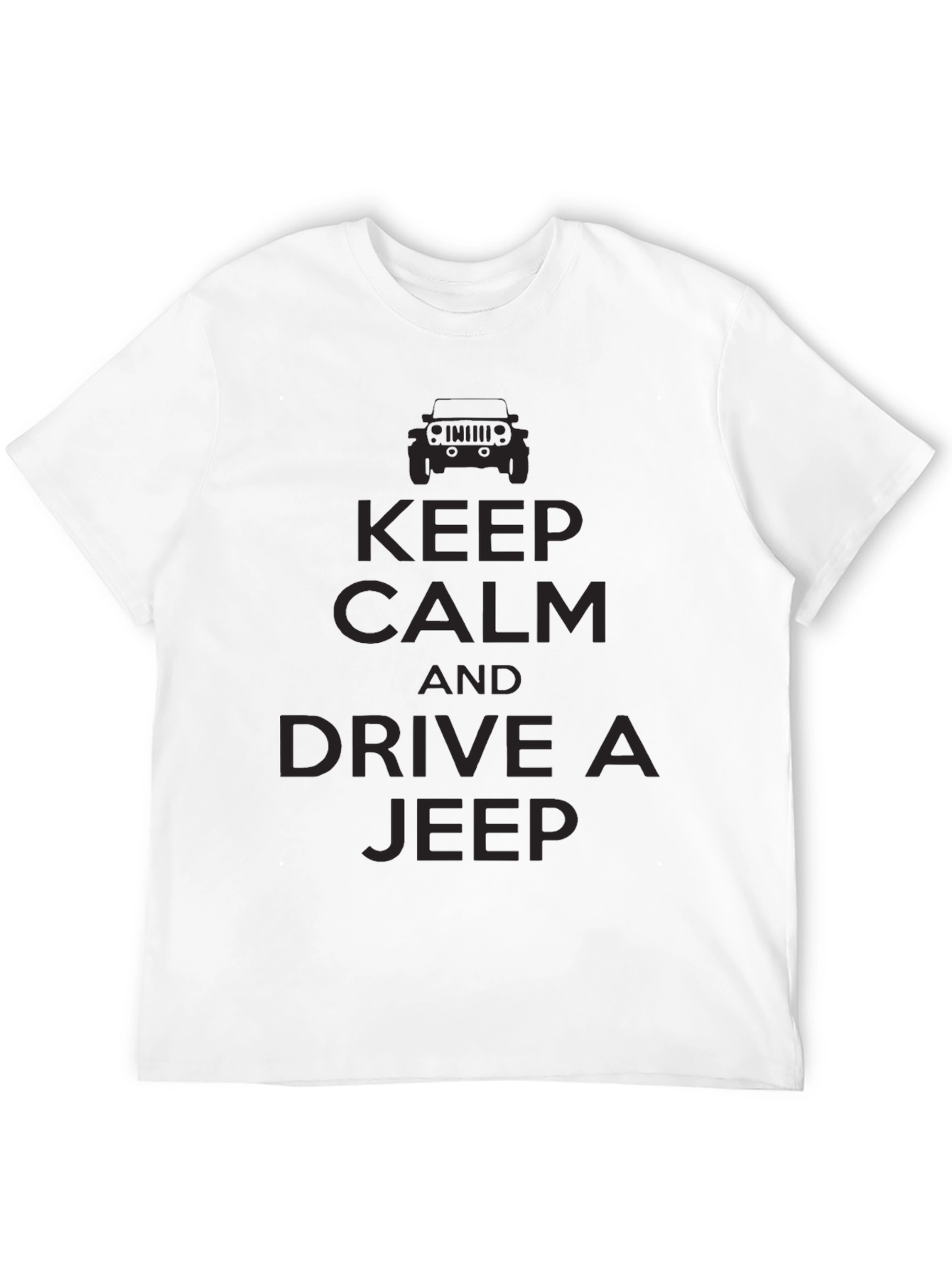 Keep Calm & Drive a Jeep T-Shirt - Black