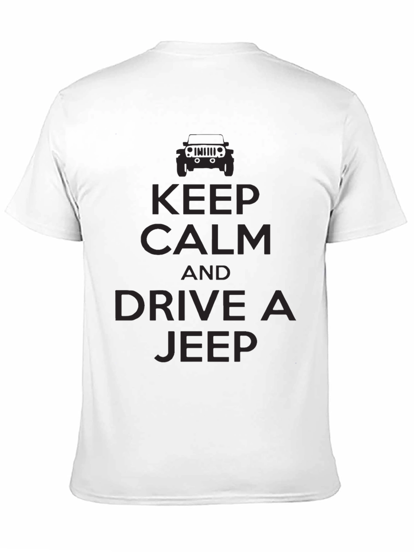 Keep Calm & Drive a Jeep T-Shirt - Black