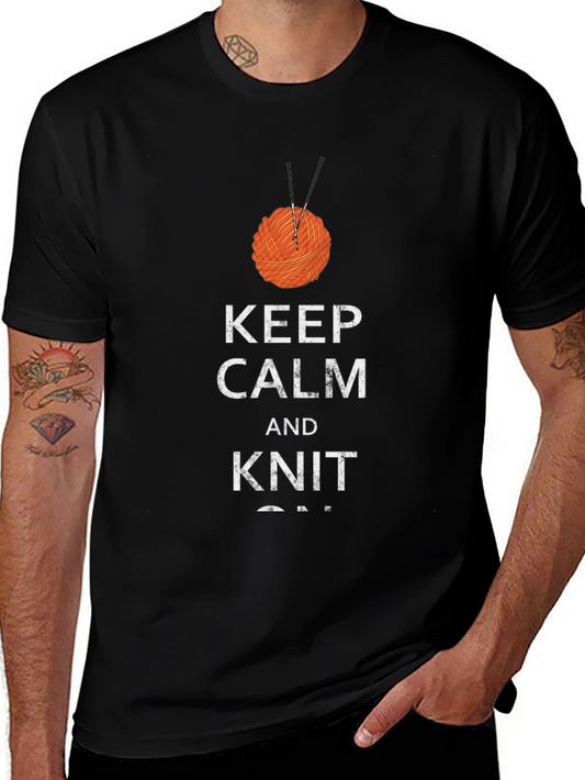 Keep Calm and Knit On T-Shirt