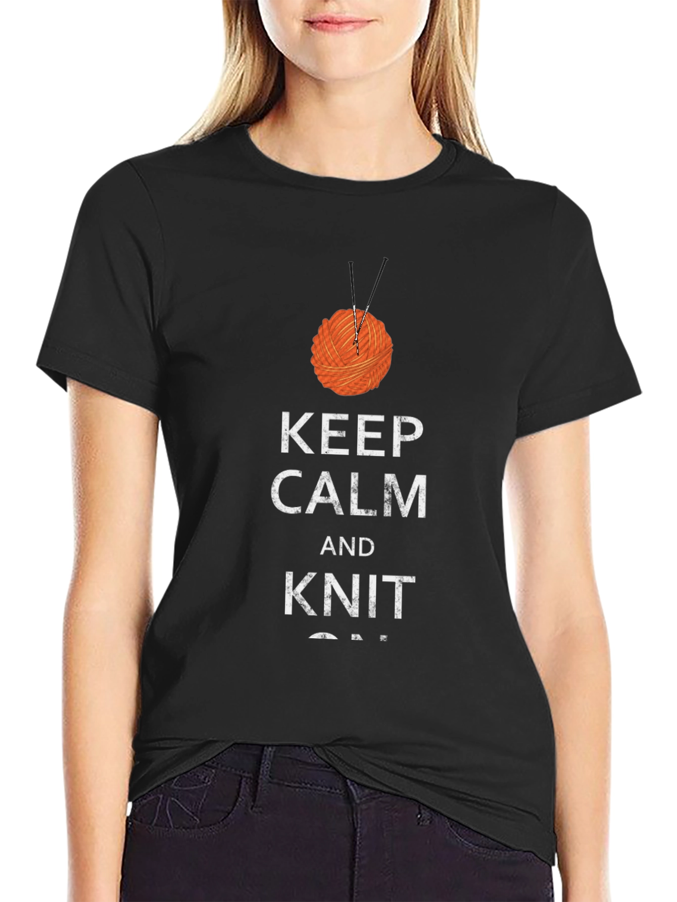Keep Calm and Knit On T-Shirt