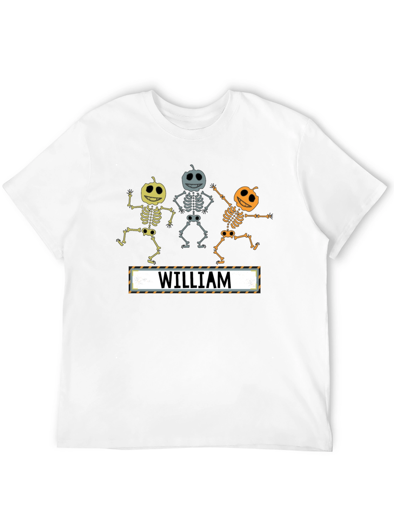 Halloween Pumpkin Skeleton Personalized T-Shirt
