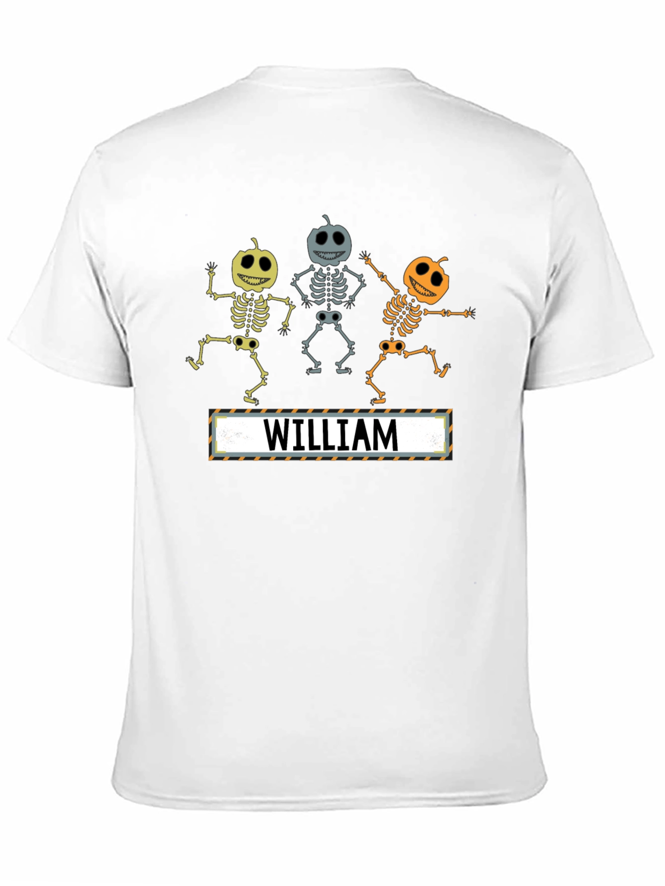 Halloween Pumpkin Skeleton Personalized T-Shirt