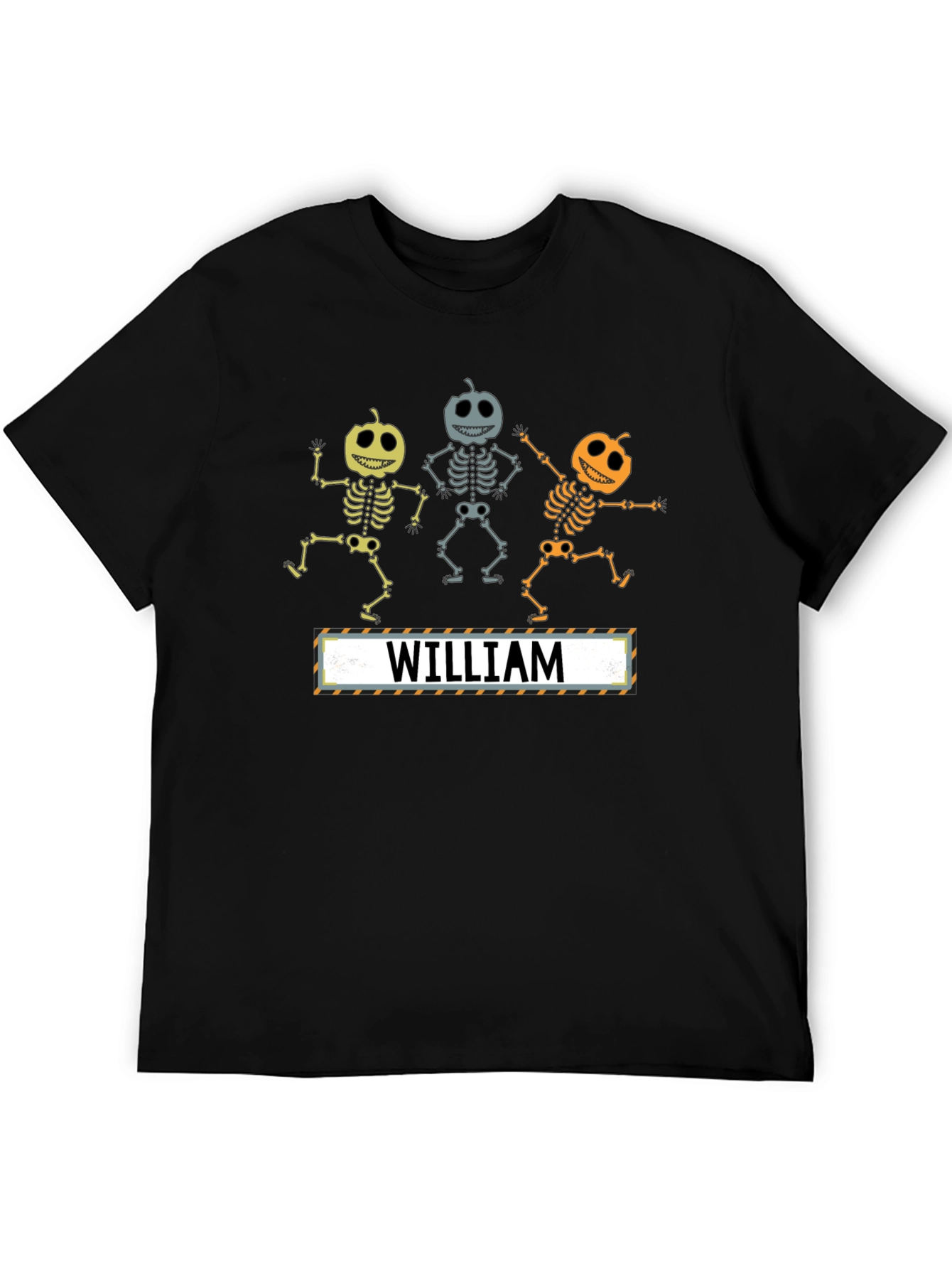 Halloween Pumpkin Skeleton Personalized T-Shirt