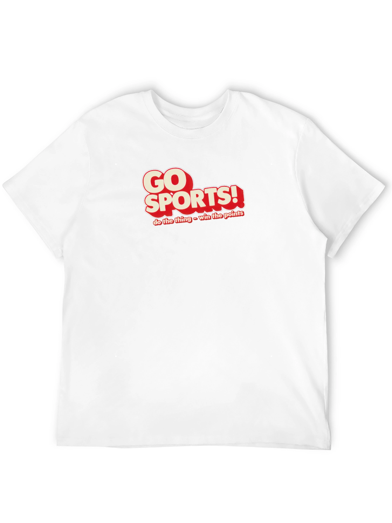 Go Sports! Graphic Tee - Black Cotton T-Shirt