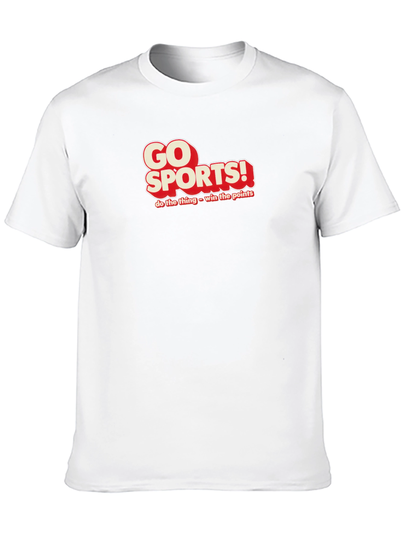 Go Sports! Graphic Tee - Black Cotton T-Shirt