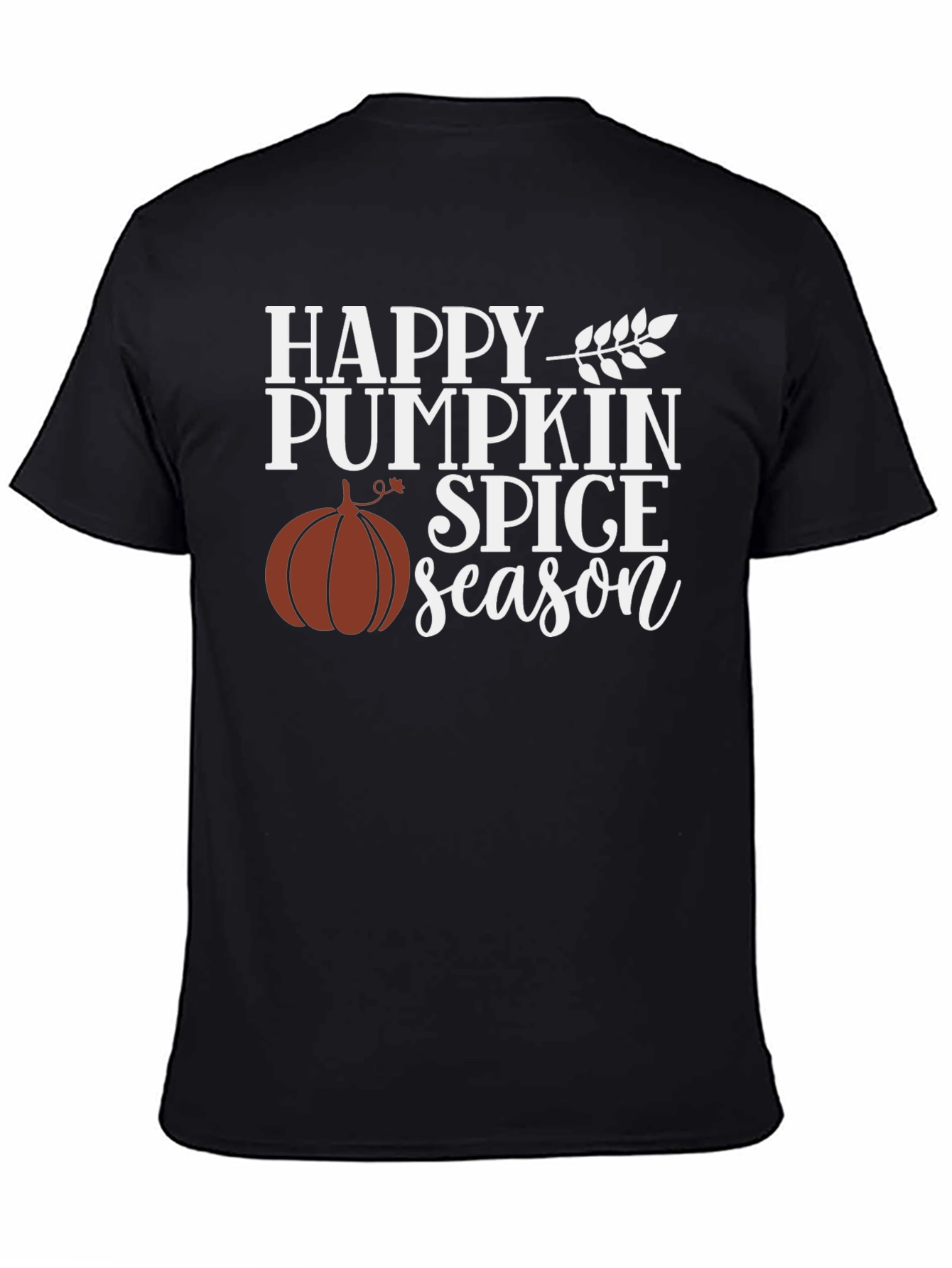 Happy Pumpkin Spice Season Black Graphic Tee
