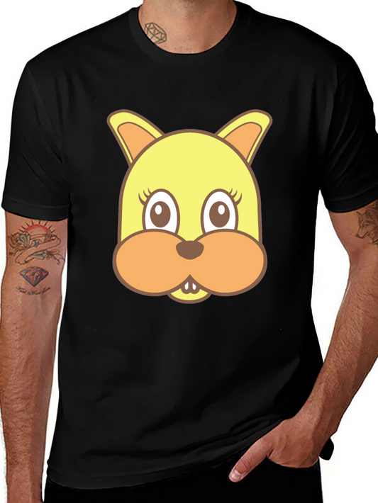 Cute Cartoon Rabbit Tee - Fun & Playful Style