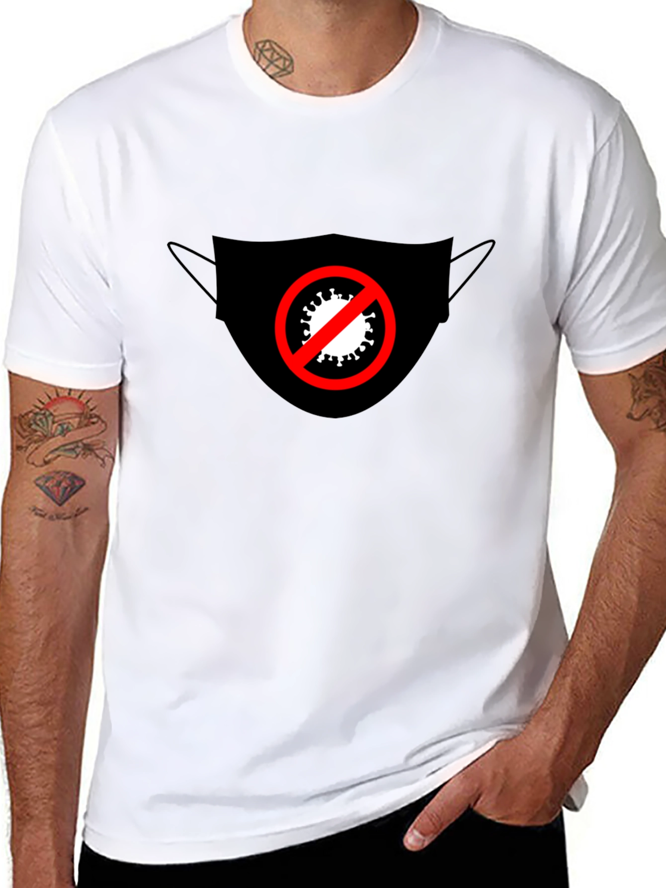 Mask Prohibited Graphic Tee