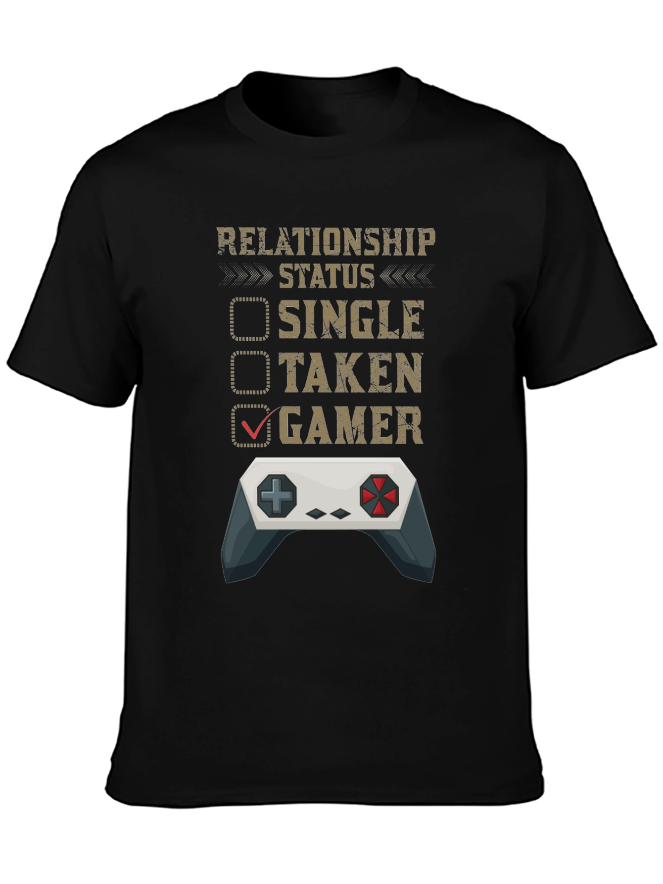Gamer Relationship Status T-Shirt - Funny Gaming Tee