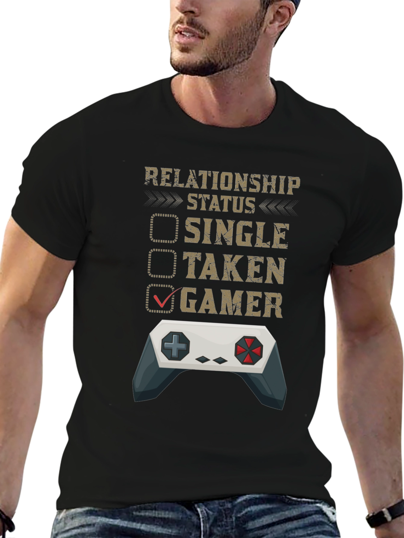 Gamer Relationship Status T-Shirt - Funny Gaming Tee