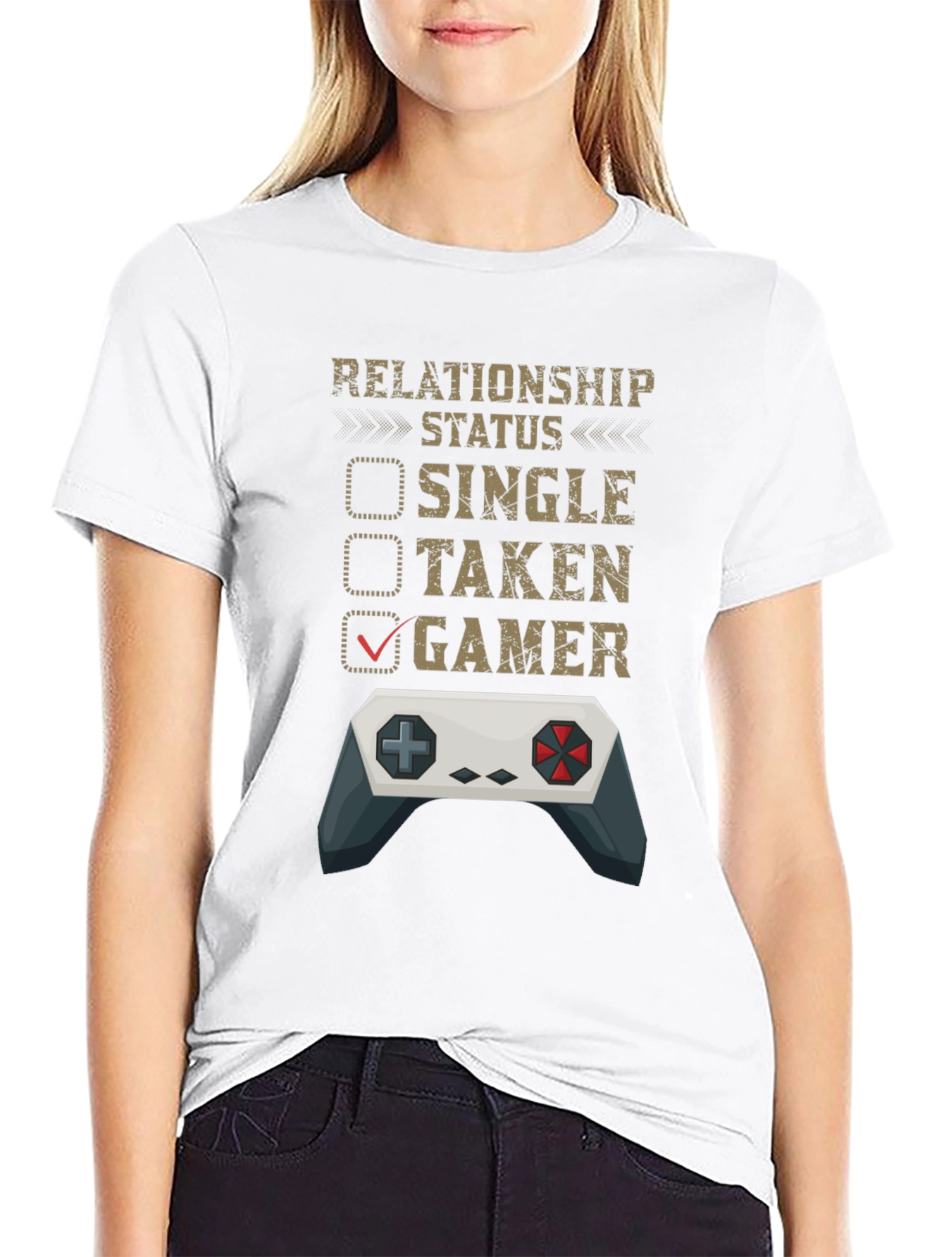 Gamer Relationship Status T-Shirt - Funny Gaming Tee