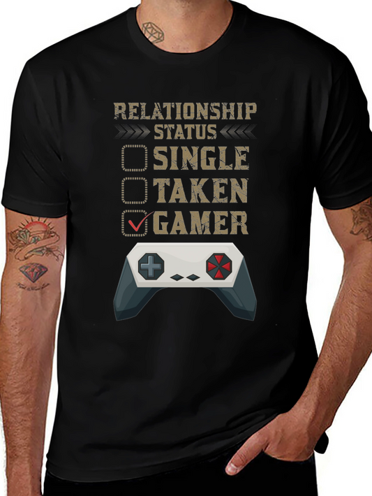 Gamer Relationship Status T-Shirt - Funny Gaming Tee