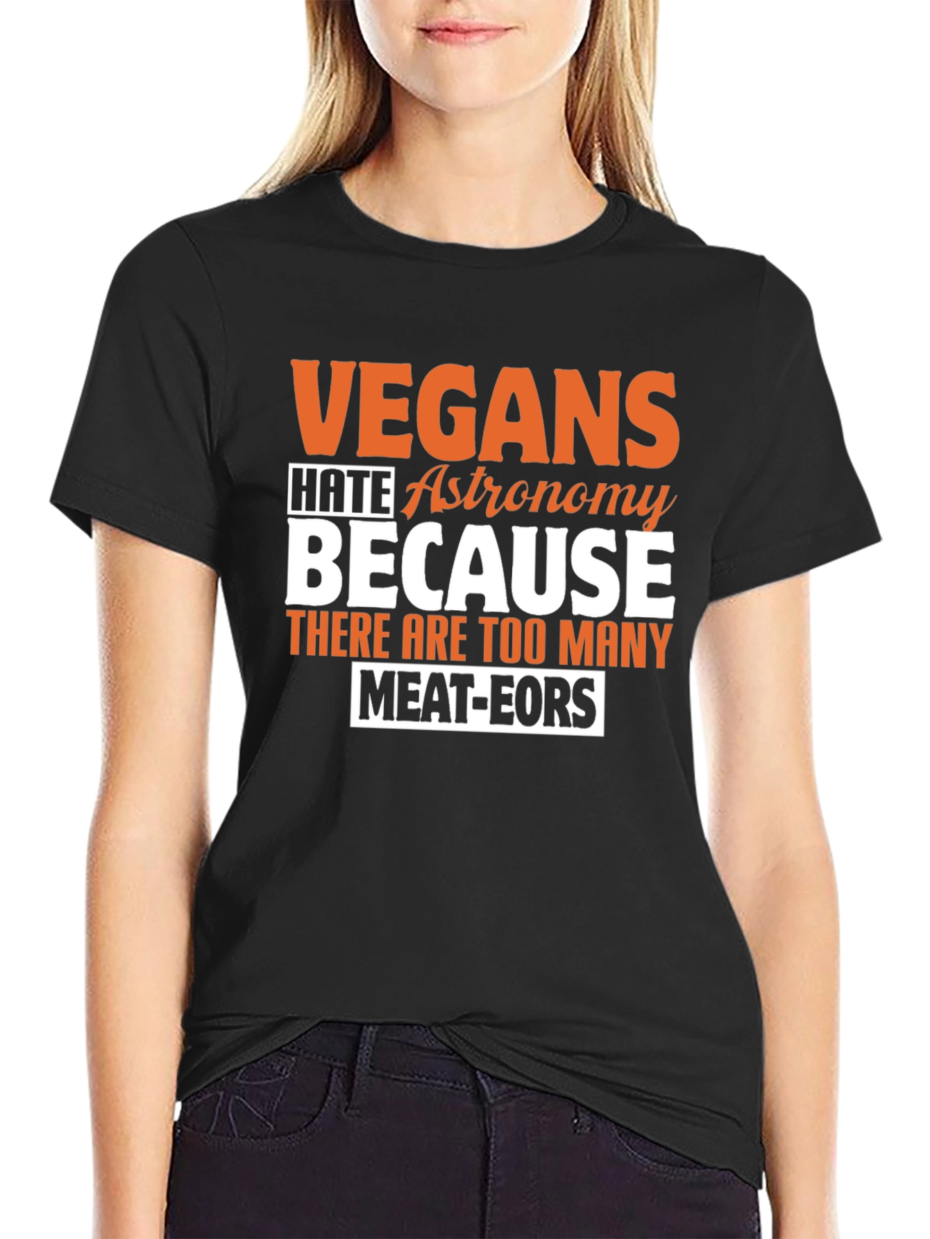 Vegan Astronomy Humor T-Shirt
