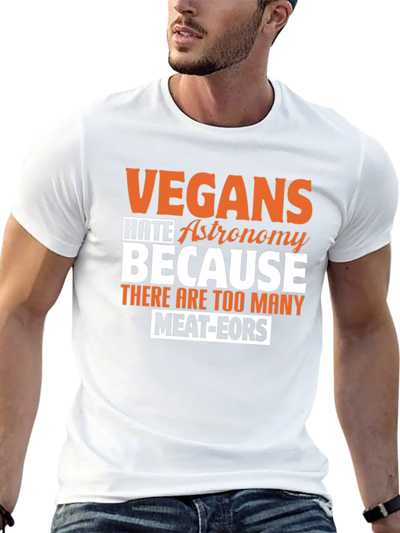 Vegan Astronomy Humor T-Shirt