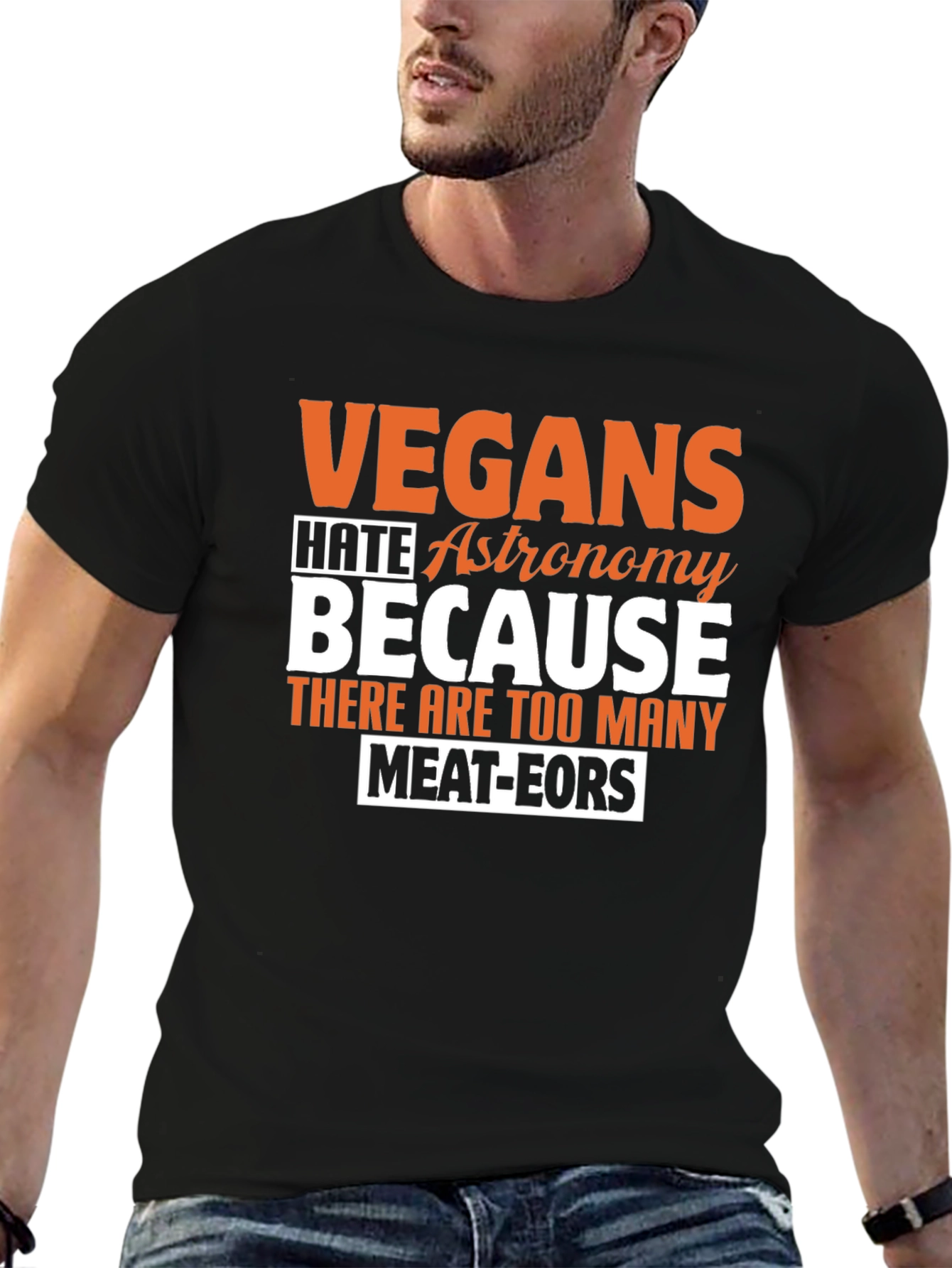 Vegan Astronomy Humor T-Shirt