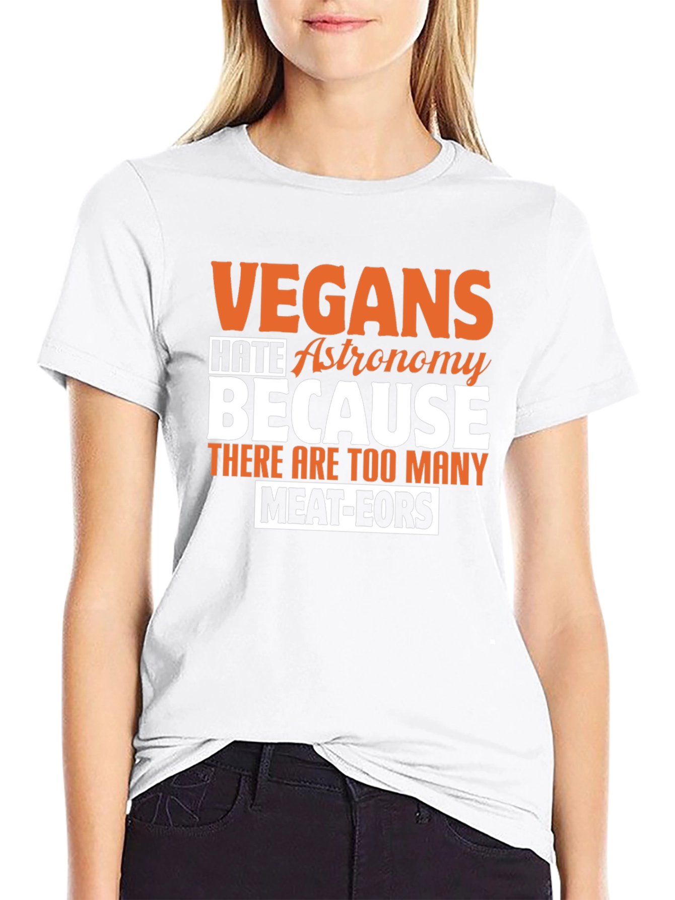 Vegan Astronomy Humor T-Shirt