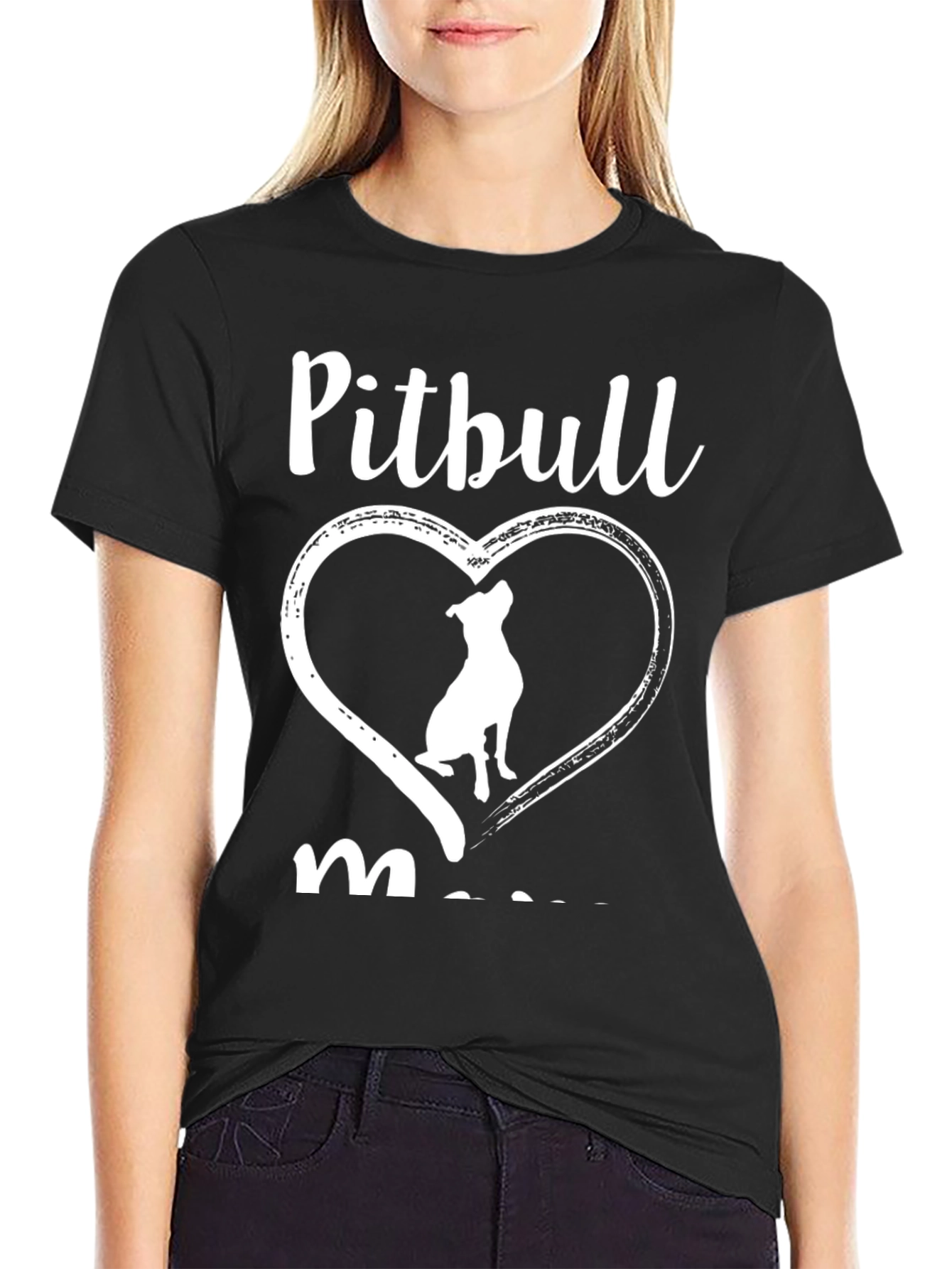 Pitbull Mom T-Shirt Dog Lover Tee