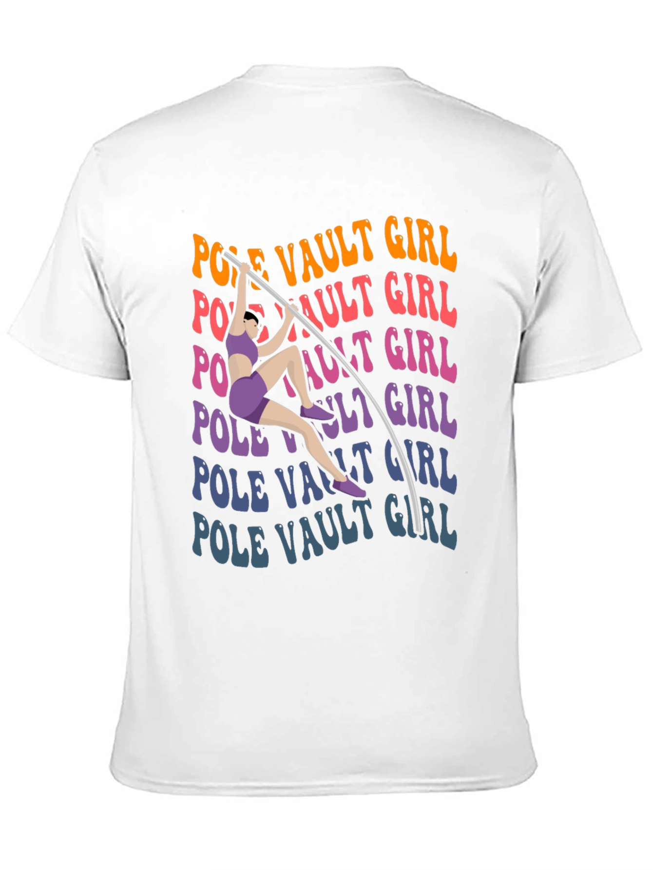 Pole Vault Girl T-Shirt Graphic Tee