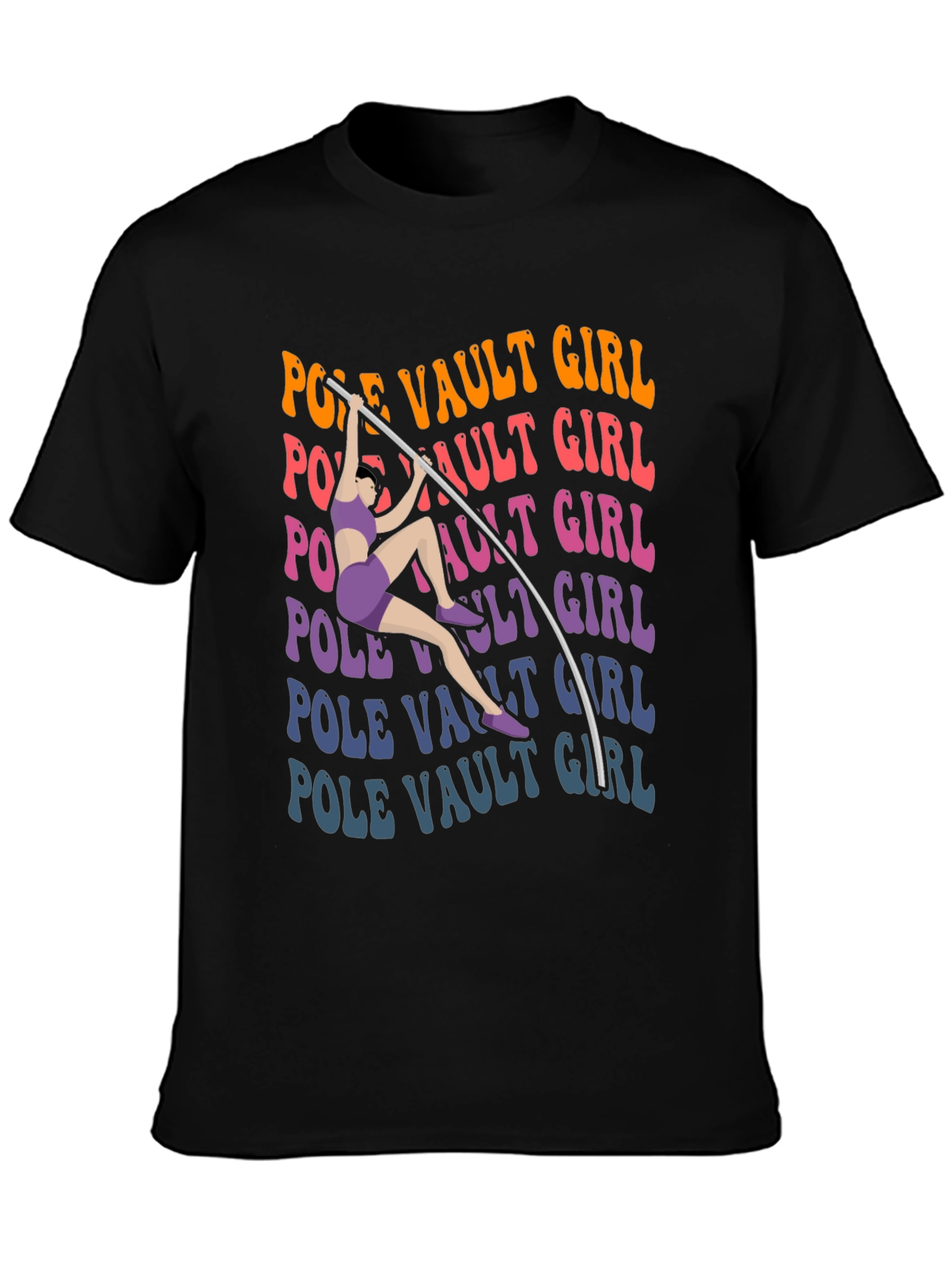 Pole Vault Girl T-Shirt Graphic Tee
