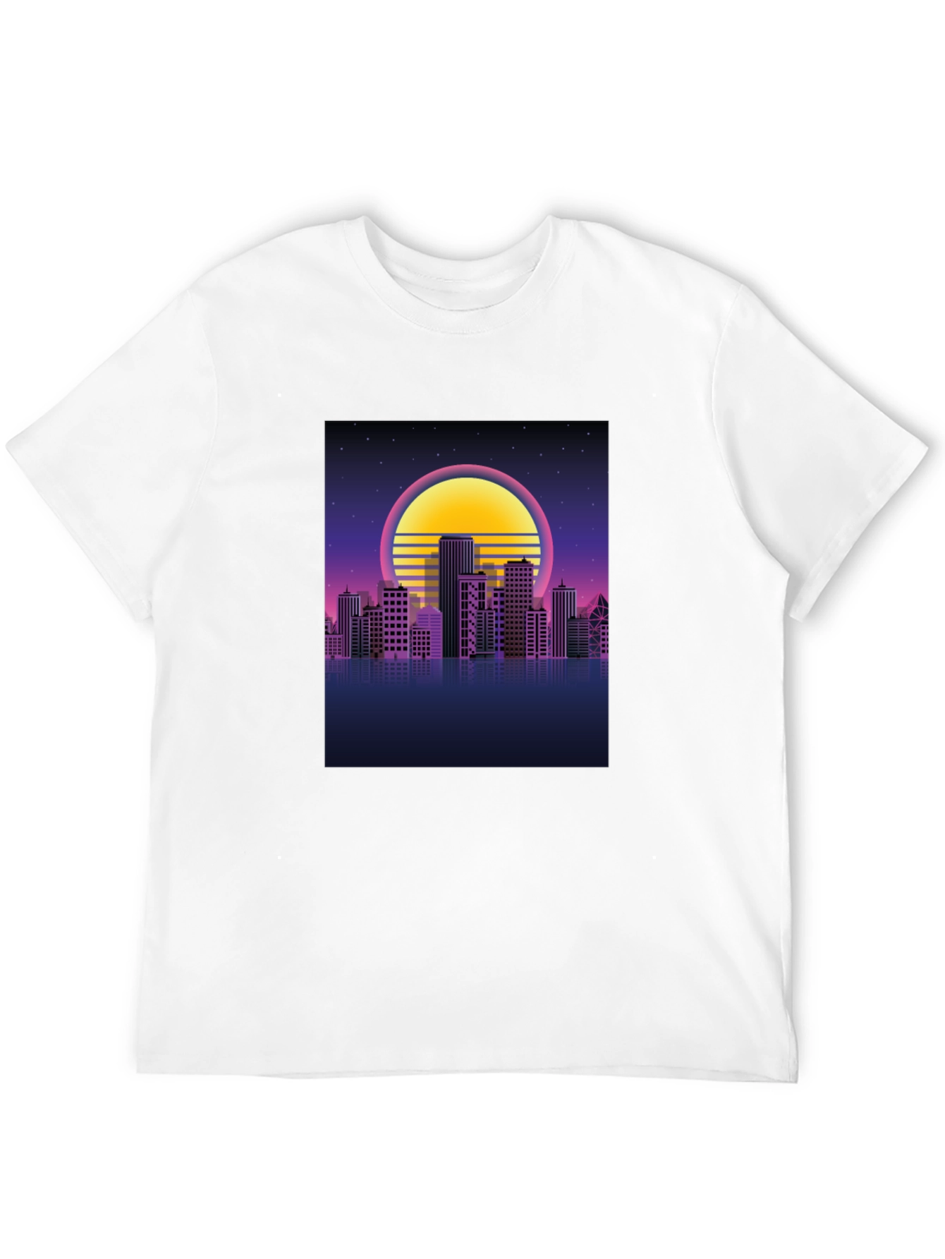 Retro Cityscape Graphic T-Shirt