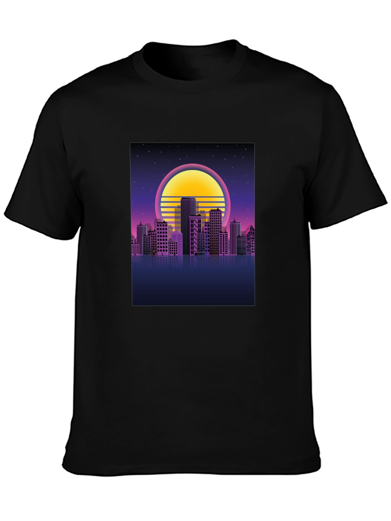Retro Cityscape Graphic T-Shirt