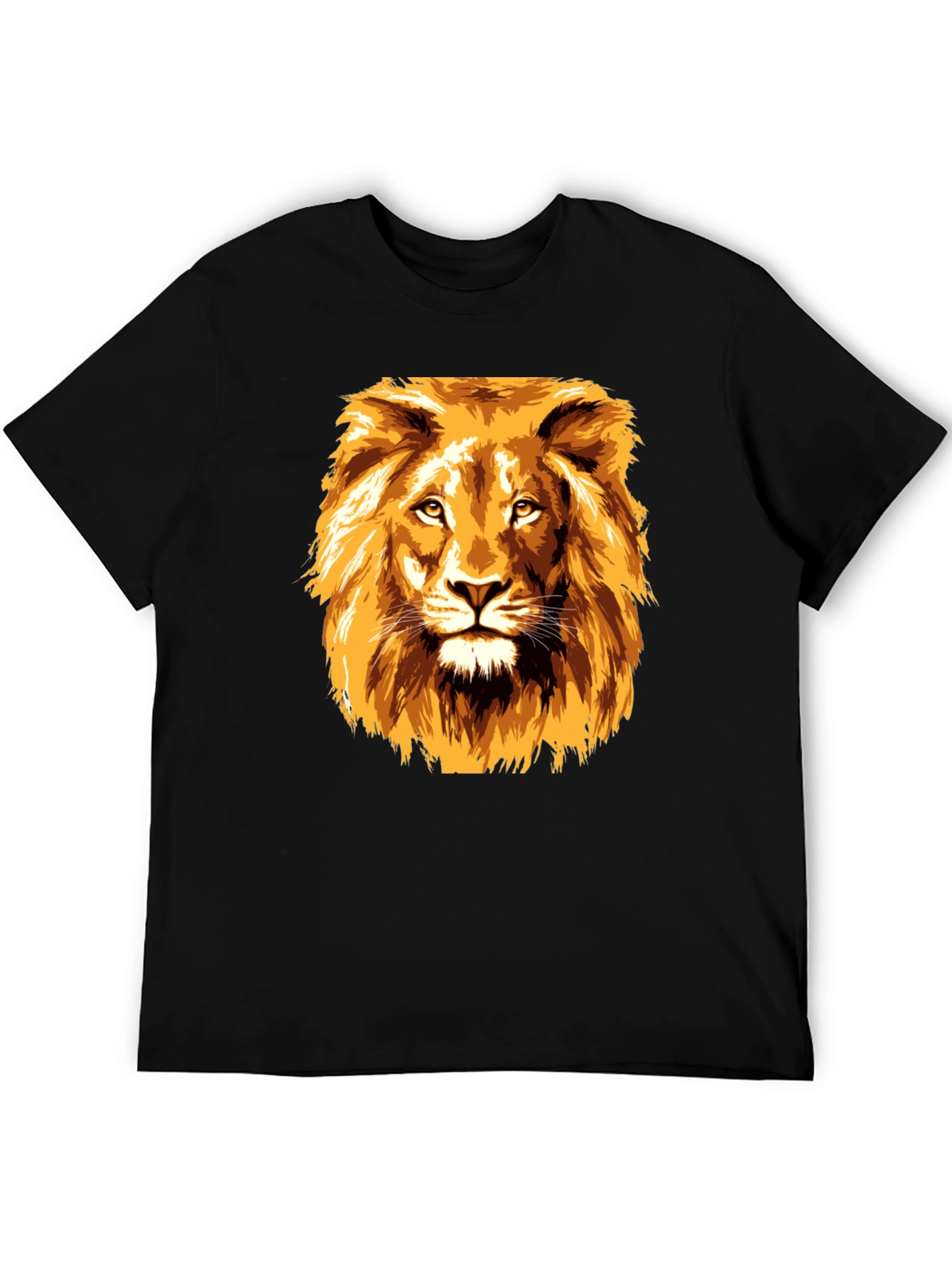 Lion Graphic Tee - Bold Animal Print T-Shirt