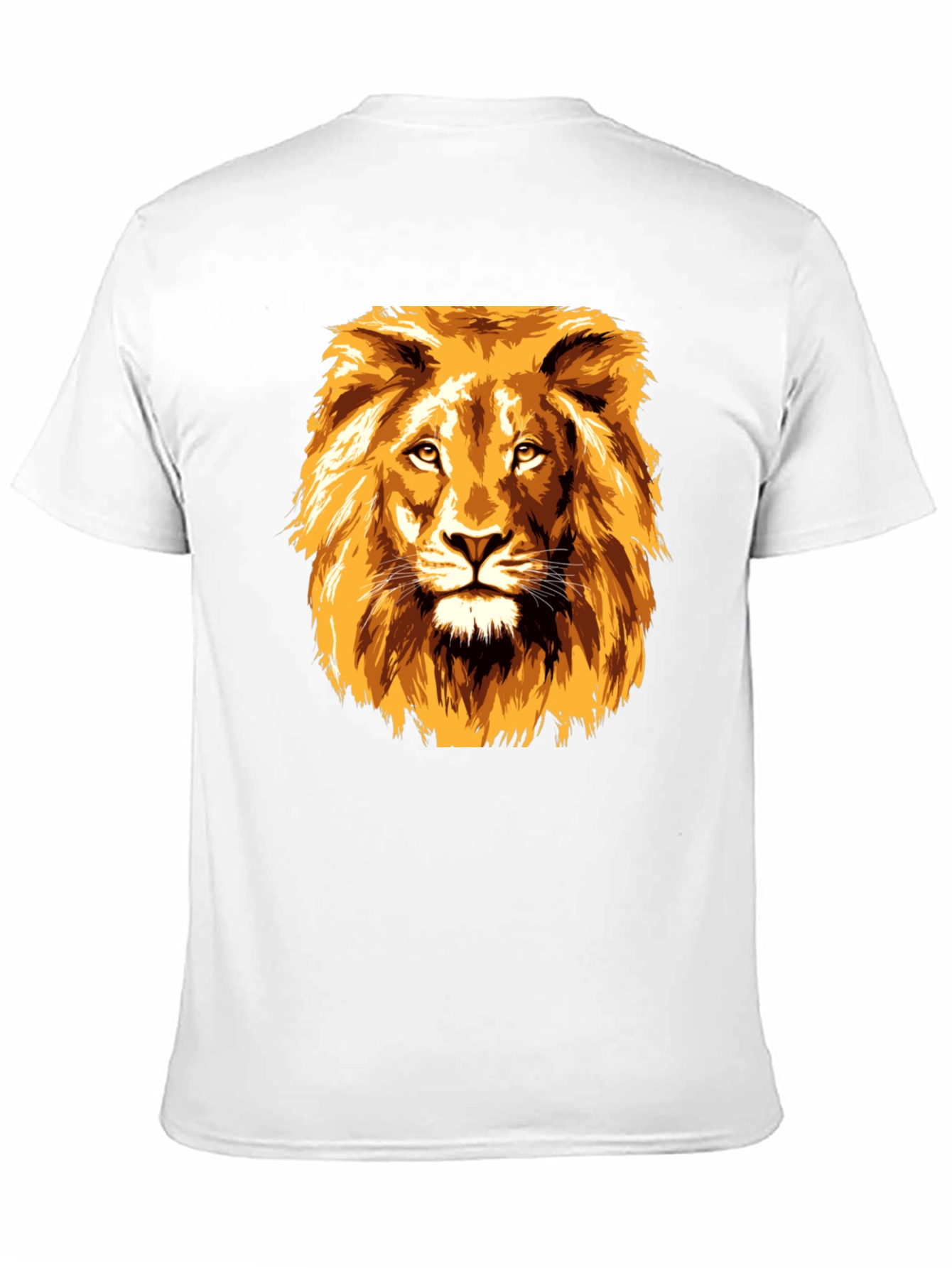 Lion Graphic Tee - Bold Animal Print T-Shirt