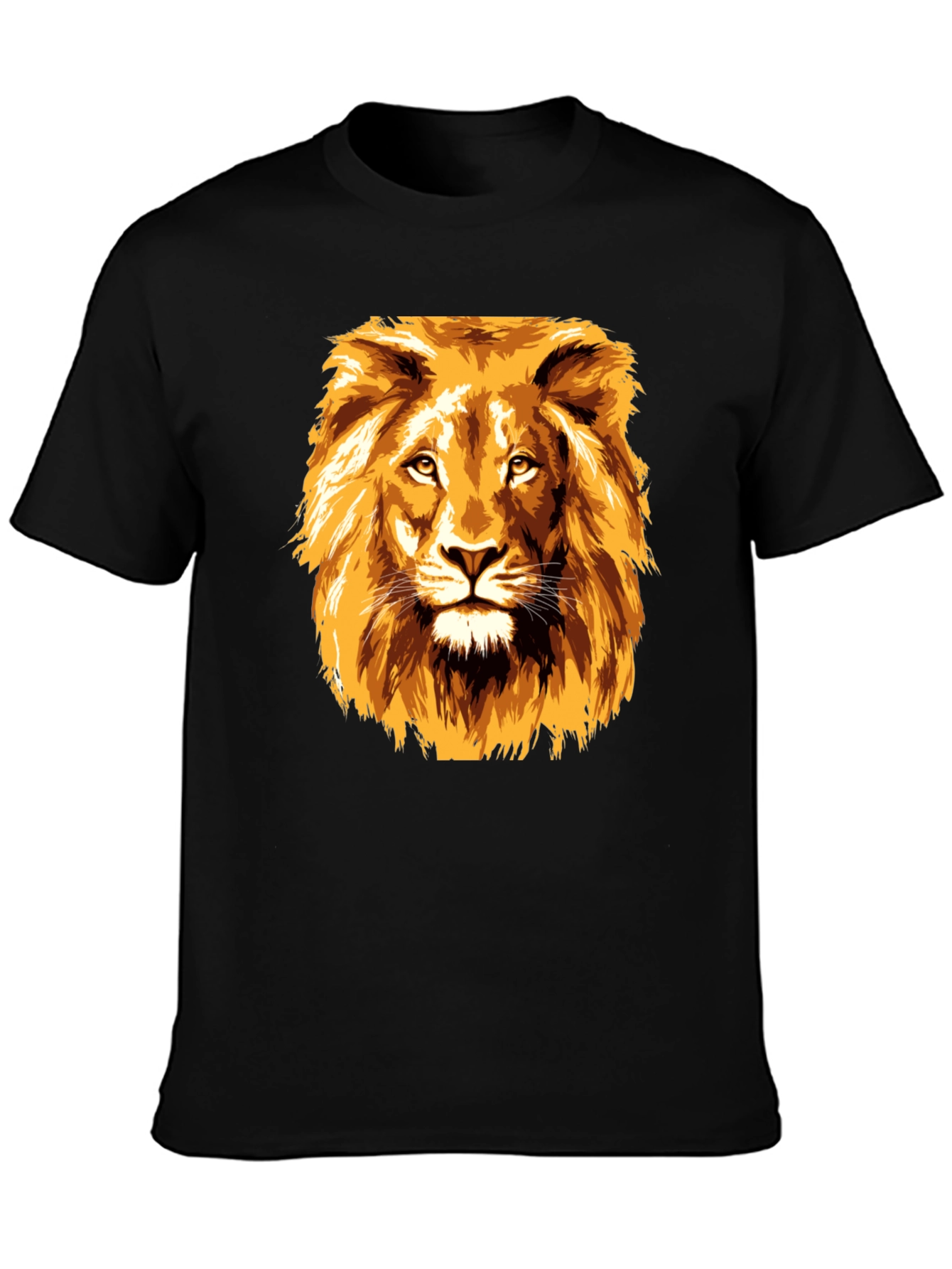Lion Graphic Tee - Bold Animal Print T-Shirt