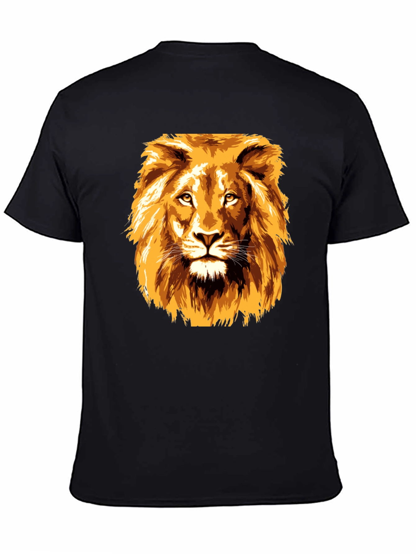 Lion Graphic Tee - Bold Animal Print T-Shirt