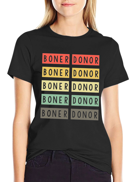 Boner Donor Graphic Tee - Bold Statement Shirt