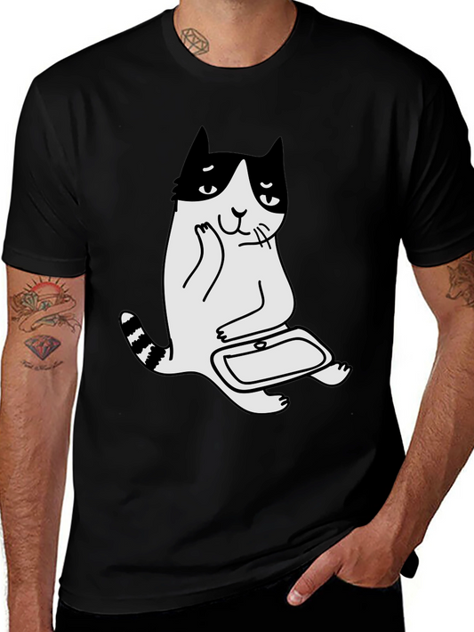 Funny Cat T-Shirt - Black Graphic Tee