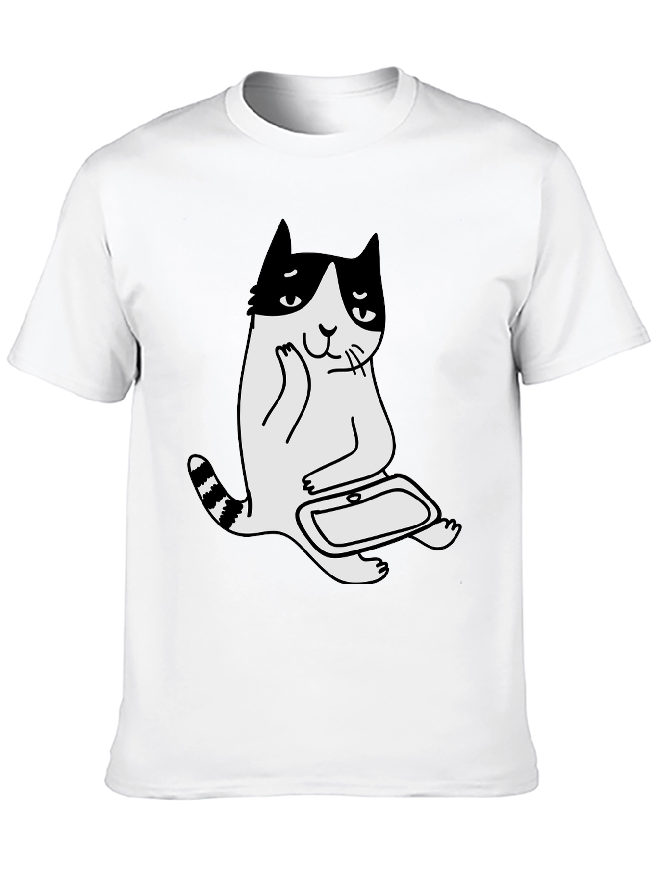 Funny Cat T-Shirt - Black Graphic Tee