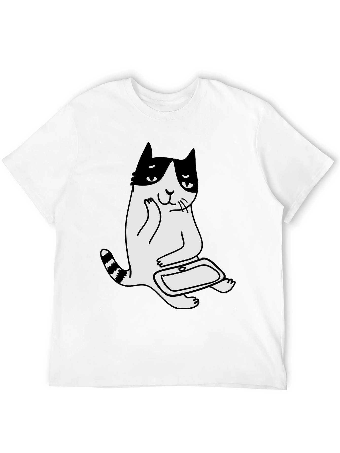 Funny Cat T-Shirt - Black Graphic Tee
