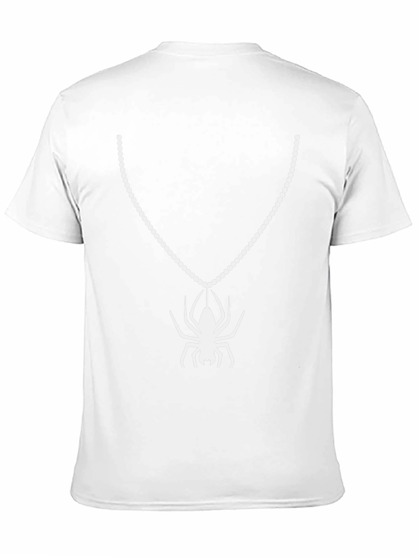 Spider Necklace Graphic T-Shirt - Black Cotton Tee