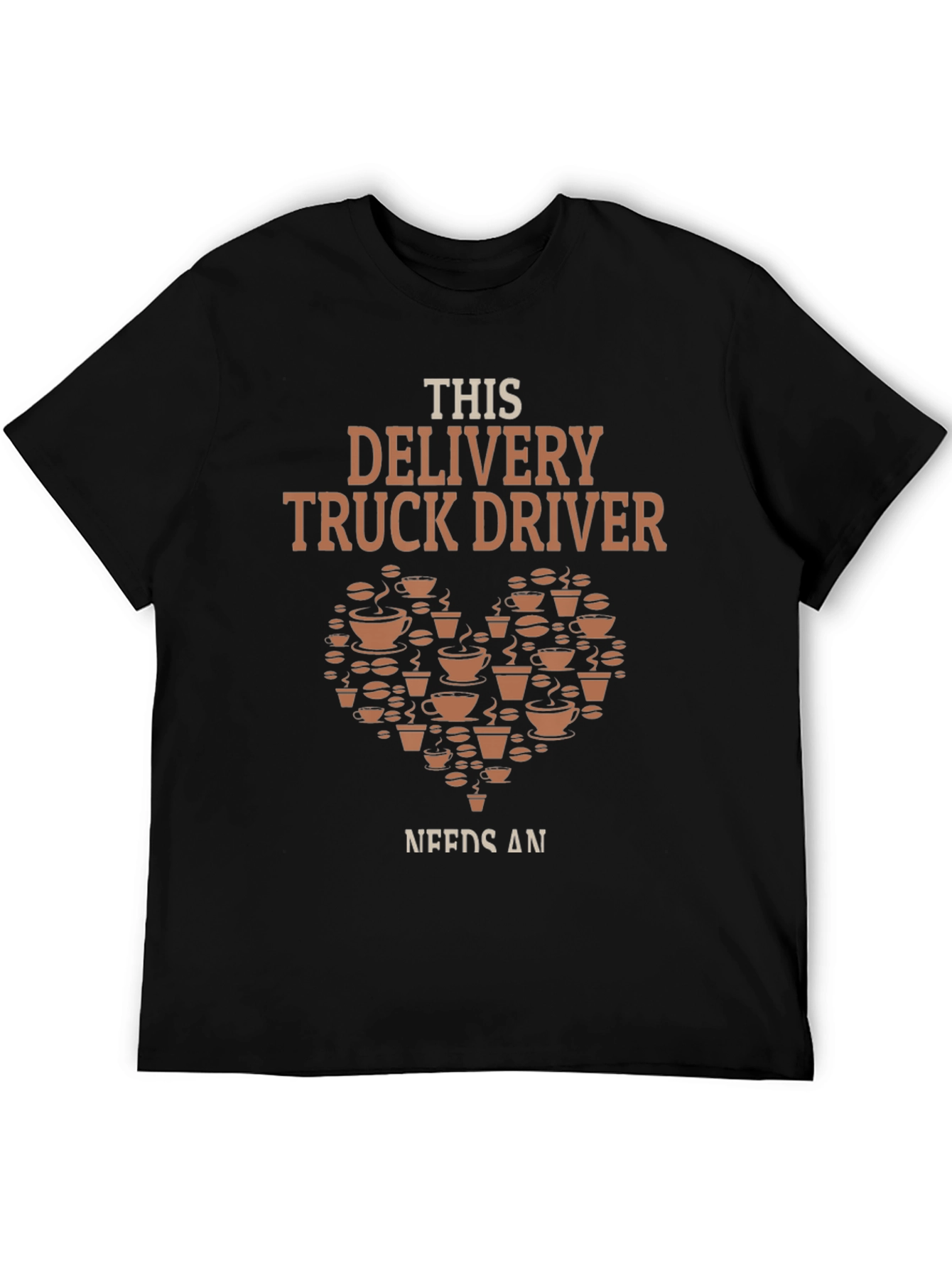 Delivery Truck Driver Coffee Lover Graphic T-Shirt