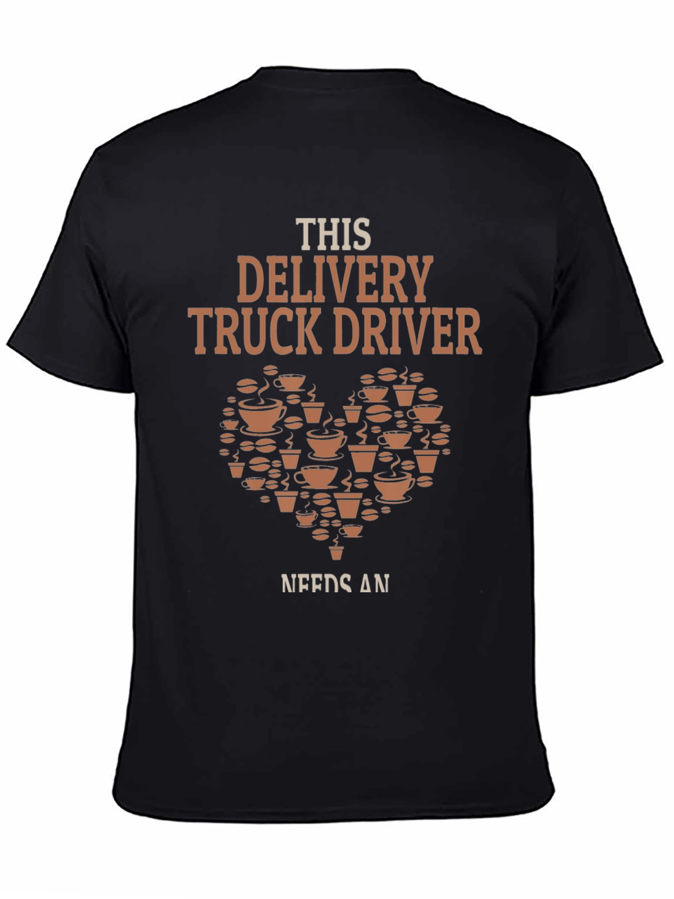 Delivery Truck Driver Coffee Lover Graphic T-Shirt