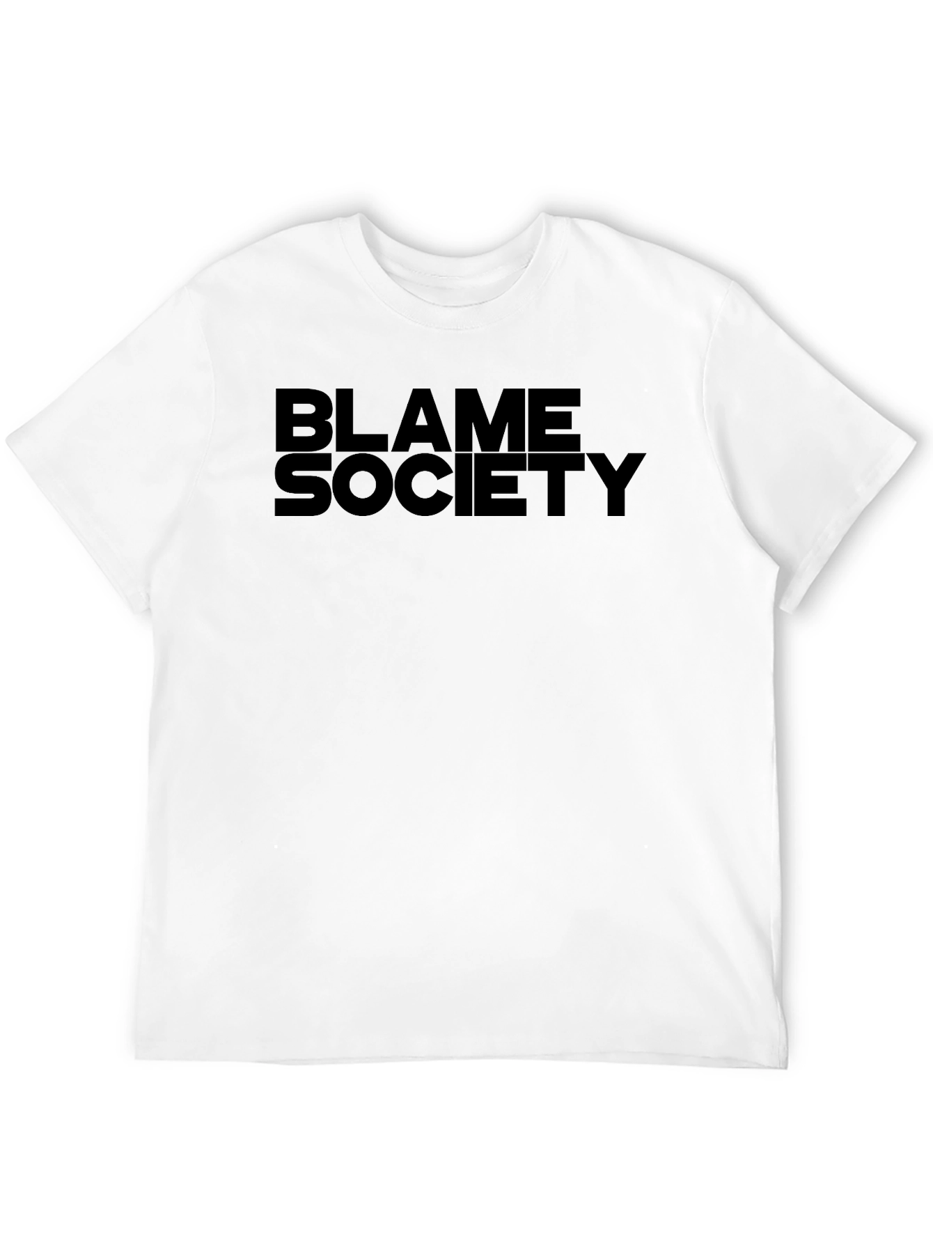 Blame Society Black Graphic T-Shirt
