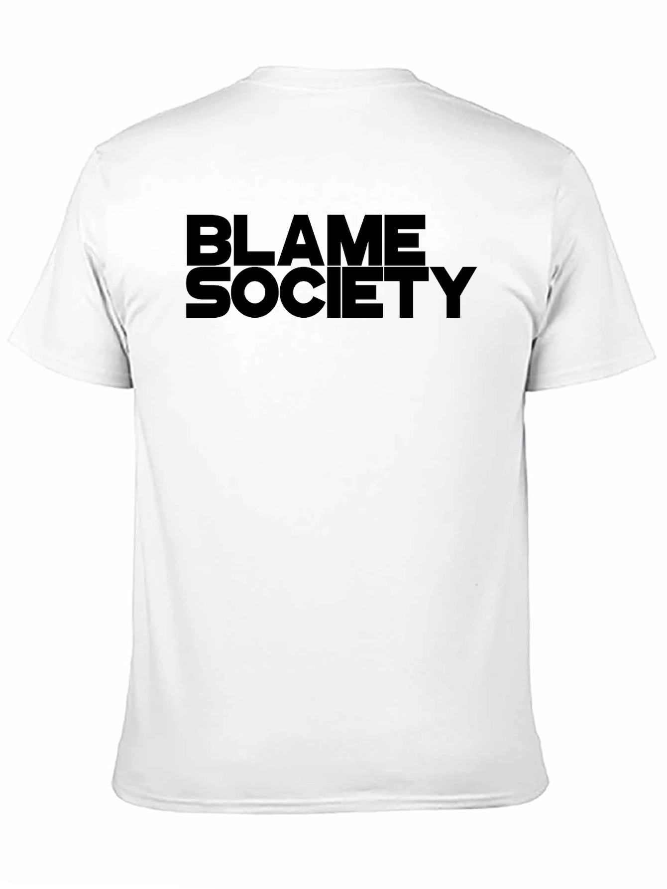 Blame Society Black Graphic T-Shirt