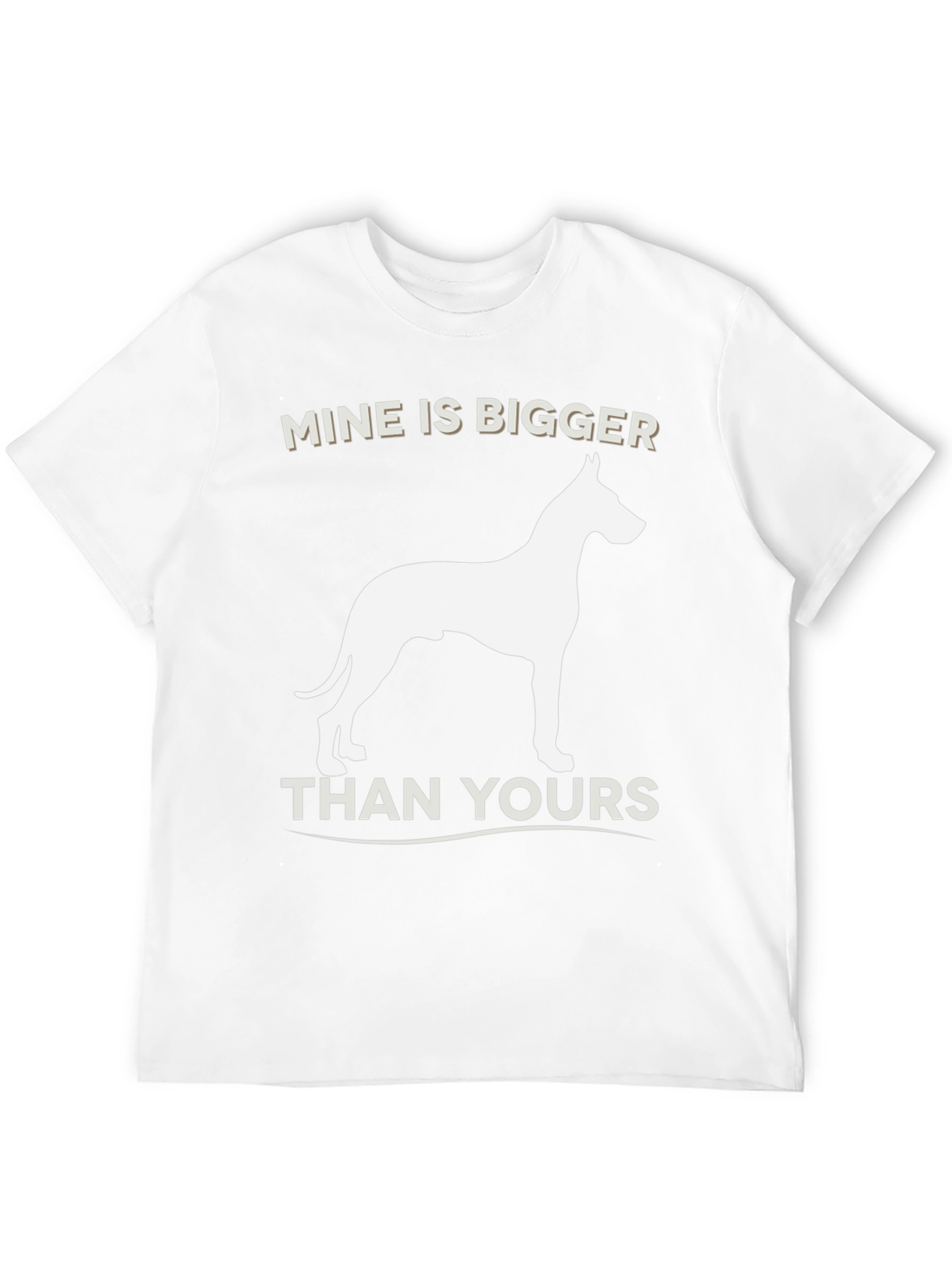 Mine Is Bigger Dog Graphic T-Shirt