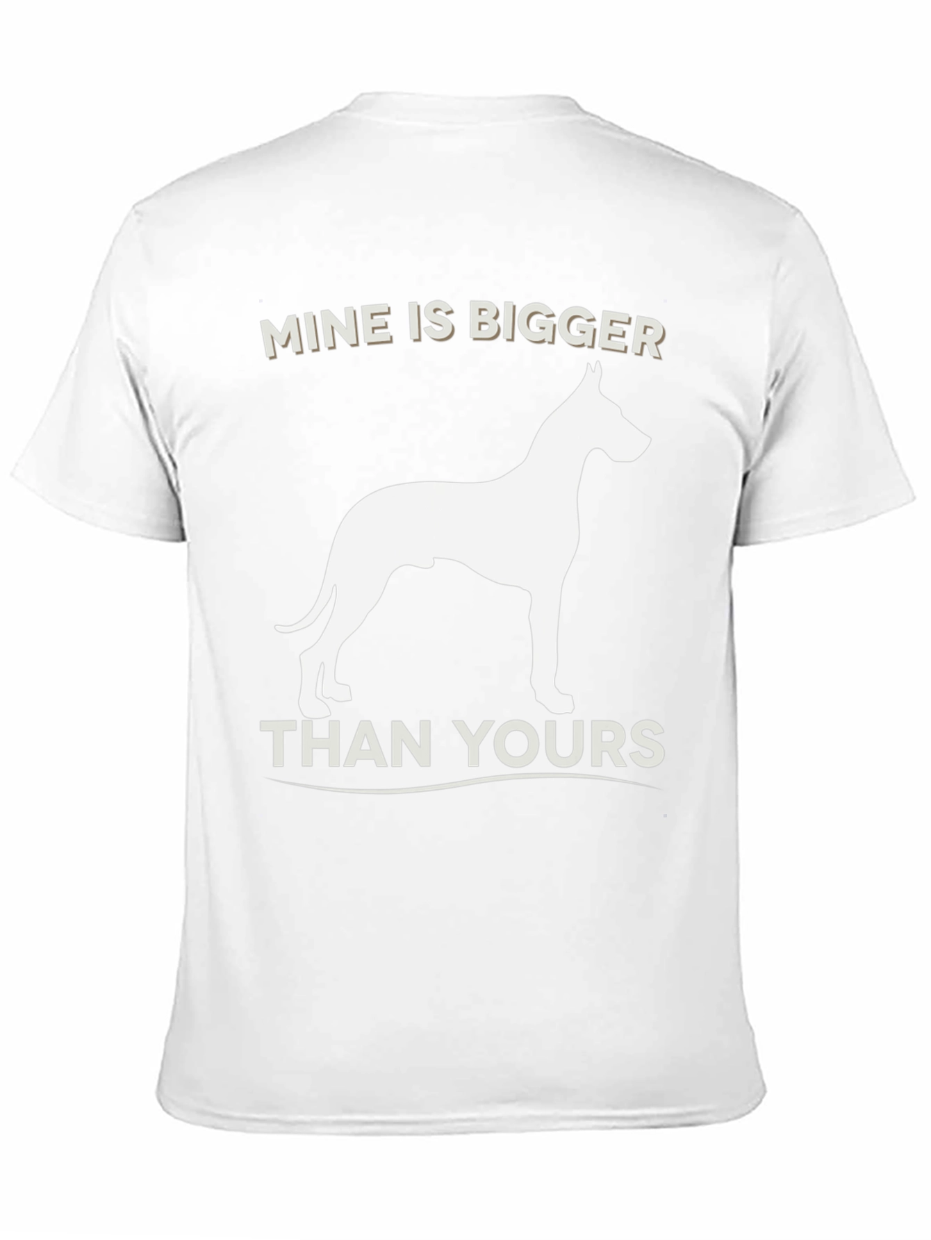 Mine Is Bigger Dog Graphic T-Shirt