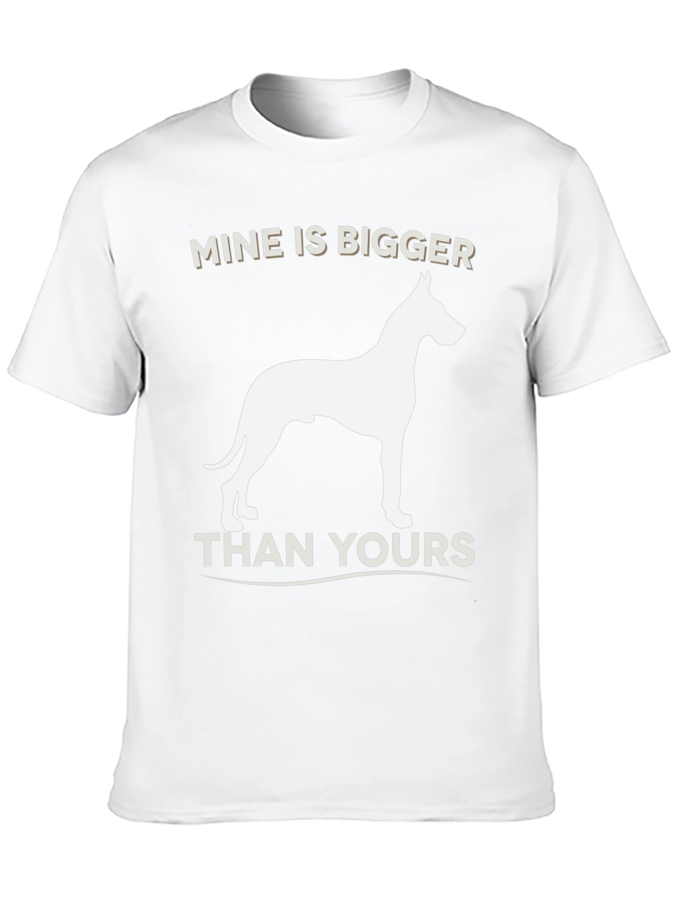 Mine Is Bigger Dog Graphic T-Shirt