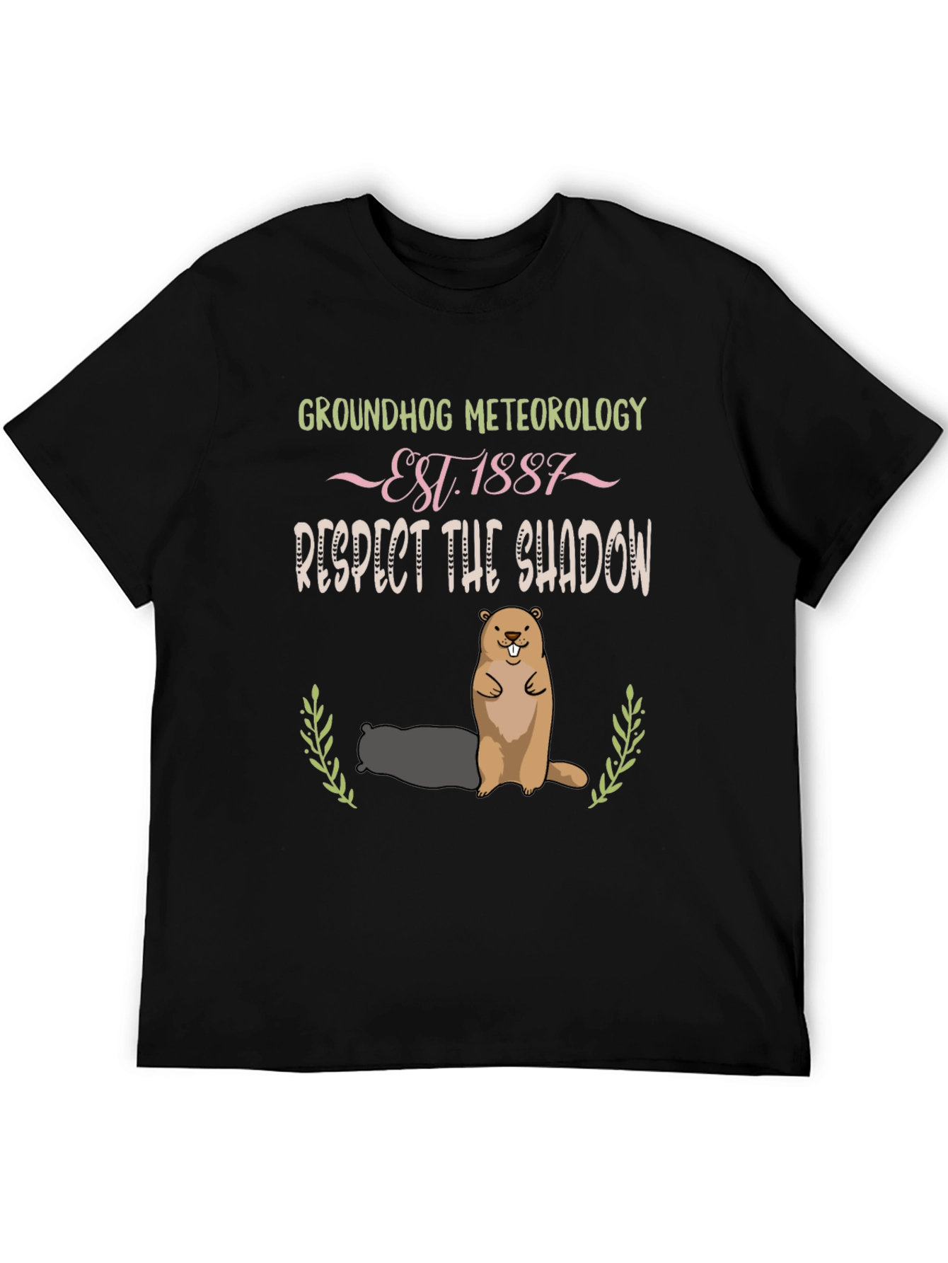 Groundhog Meteorology Shadow T-Shirt