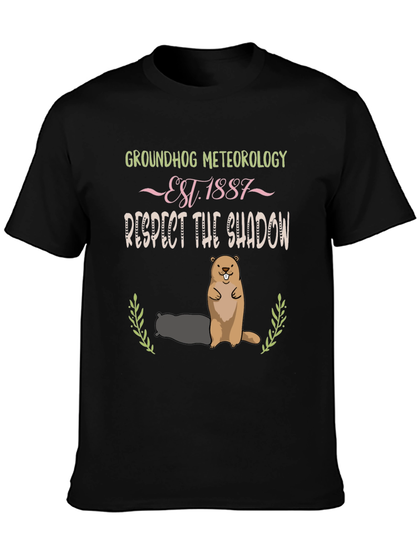 Groundhog Meteorology Shadow T-Shirt